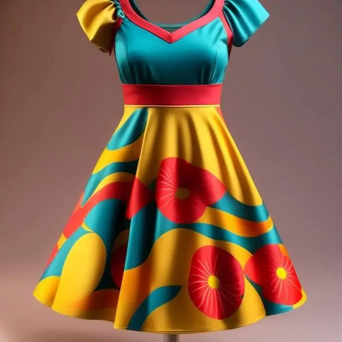 A groovy floral dress