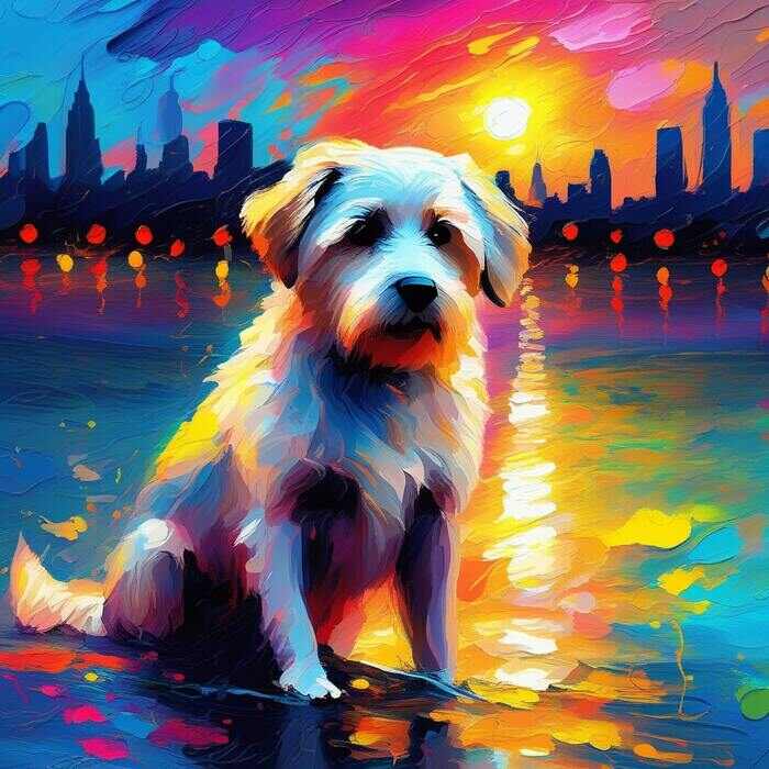 Dog Sunset