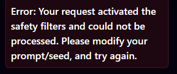 Playground AI safety error